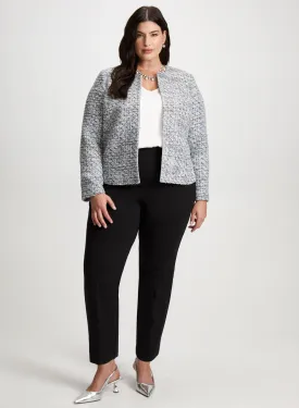 Bouclé Jacket & Straight Leg Pants