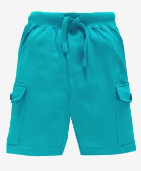 Boys Knee Length Cotton Jersey Cargo Shorts