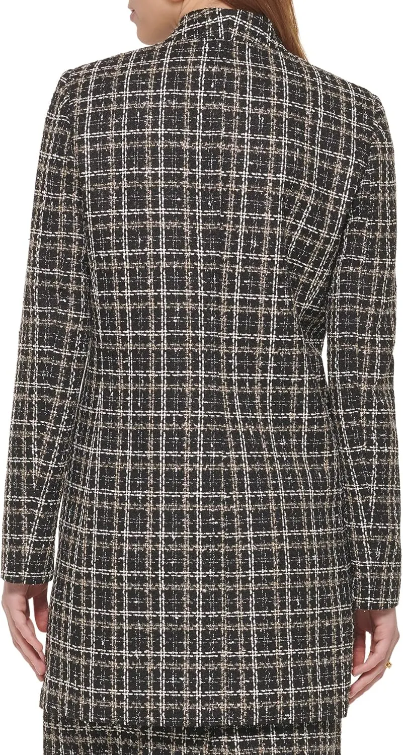Calvin Klein Women's Open Front Novelty Jacket