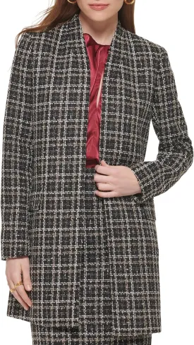 Calvin Klein Women's Open Front Novelty Jacket Calvin Klein Women's Open Front Novelty Jacket