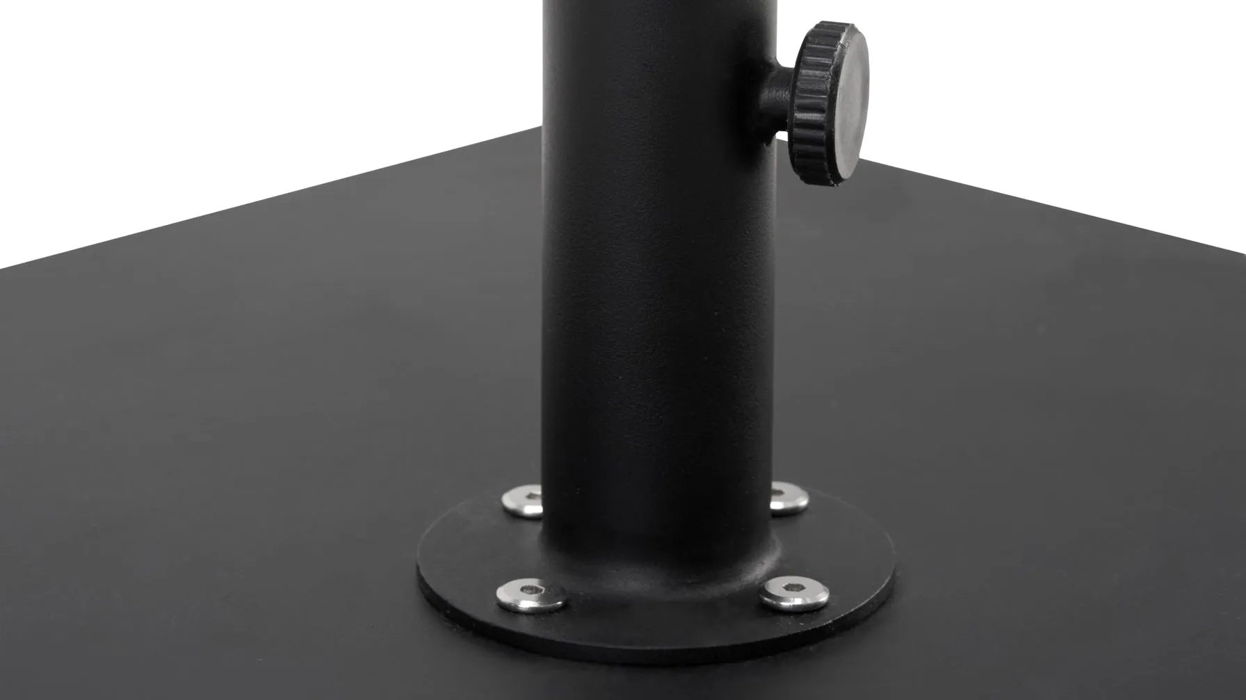Capri Outdoor Umbrella Base, Grey Steel