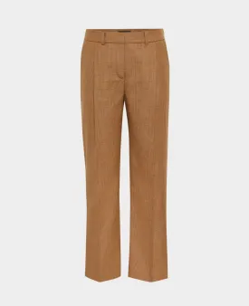 Classic Pleated Tweed Trousers