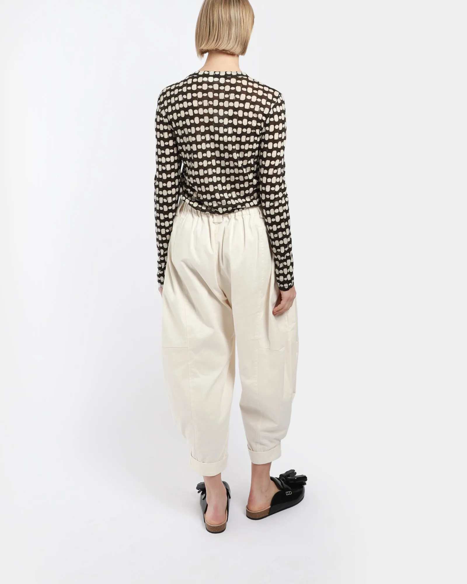 Cropped Cuff Pants