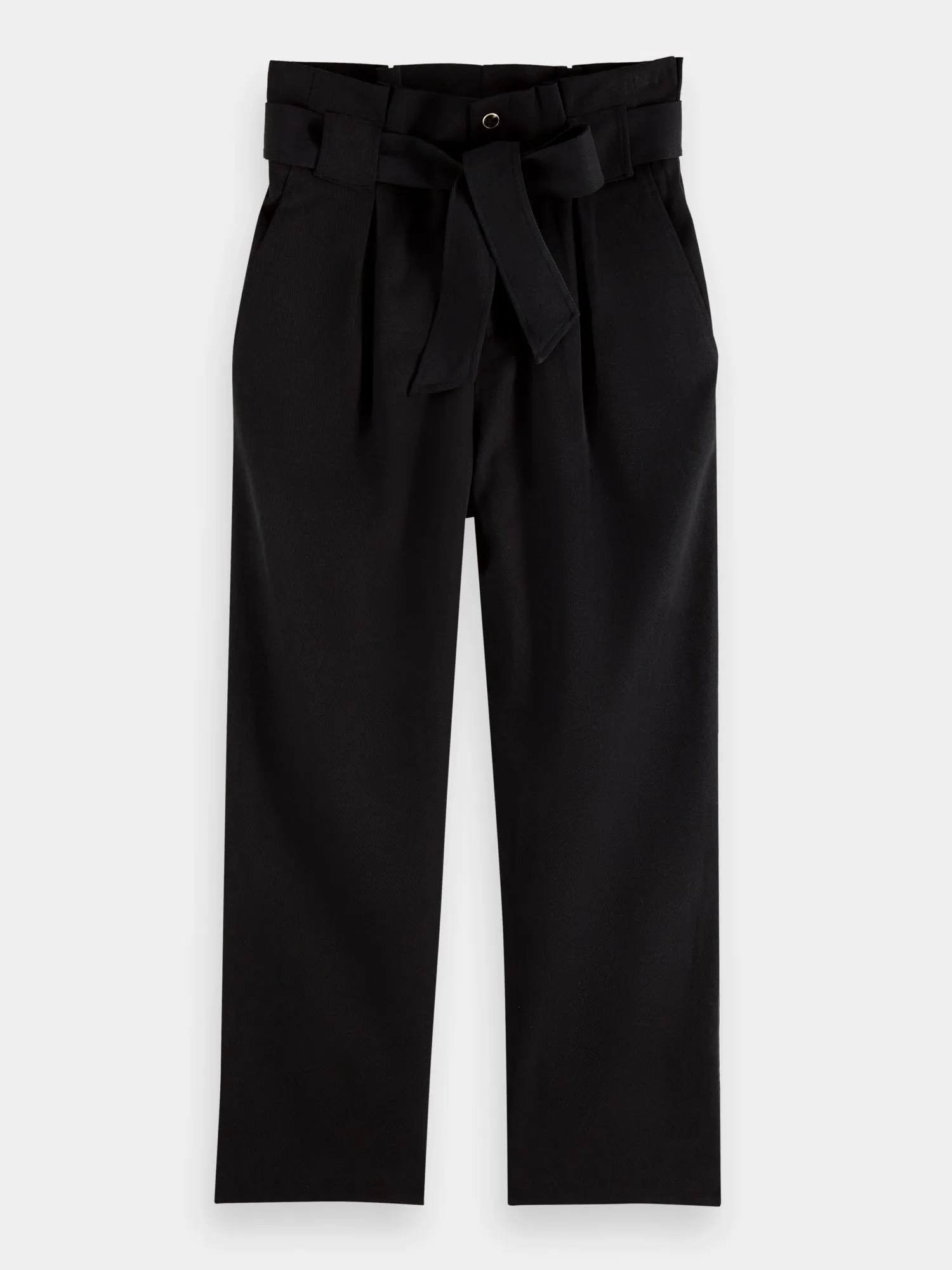 Daisy high-rise paper bag pants