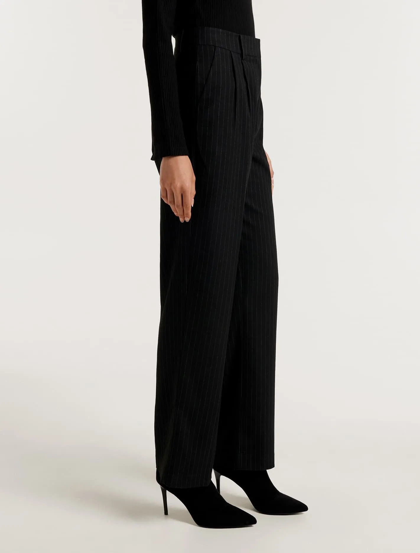 Demi Pinstripe Straight Leg Pants