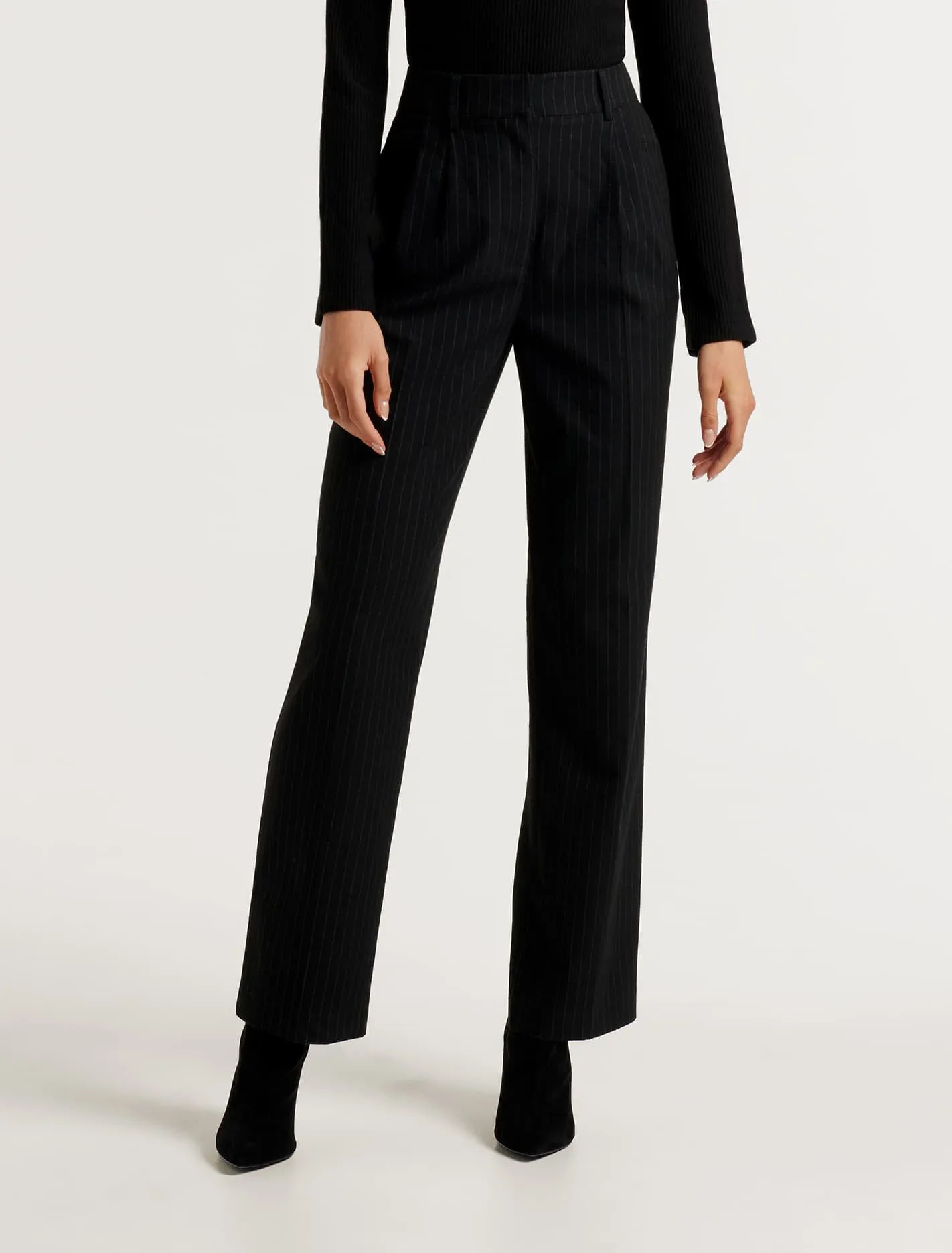Demi Pinstripe Straight Leg Pants