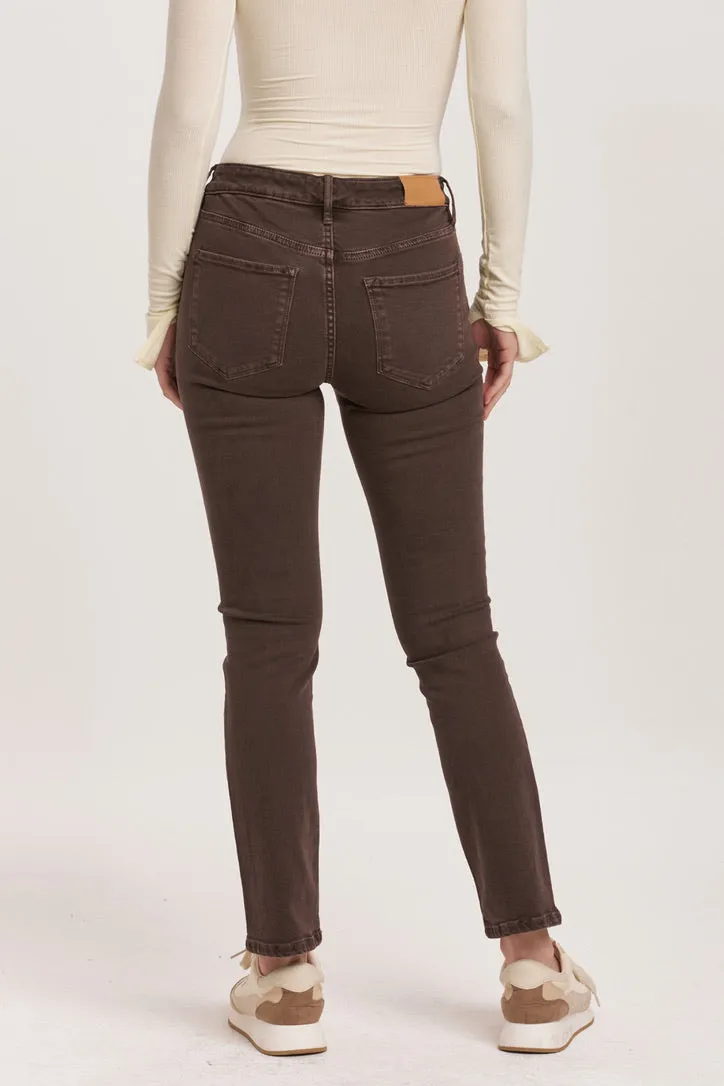DJ Mocha Blaire Slim Straight High Rise Jeans