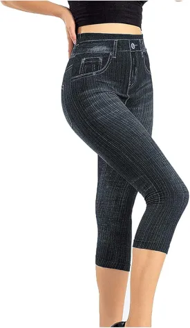 Jeggings for Women Tummy Control Pull on Stretchy Jeans High Waisted Skinny Jean Leggings Capri Jeans for Women Jeggings for Women Tummy Control Pull on Stretchy Jeans High Waisted Skinny Jean Leggings Capri Jeans for Women