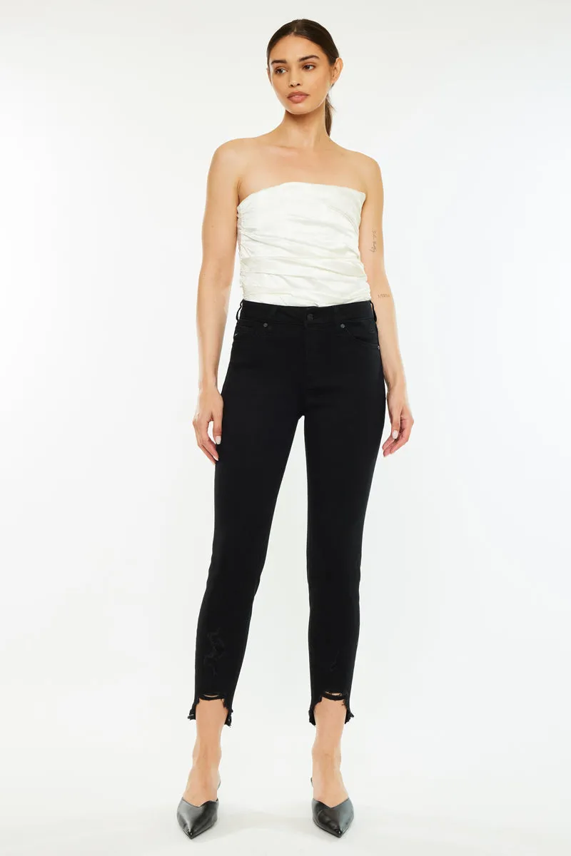 Kancan - Women's High Rise Ankle Skinny Jeans - KC8395-NV