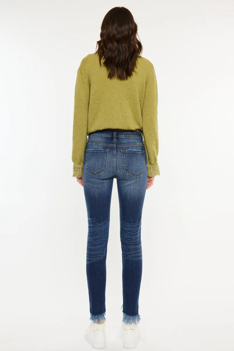 Kancan - Women's High Rise Ankle Skinny Jeans - KC8395-NV