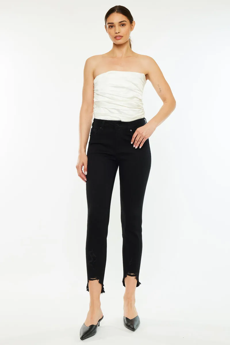 Kancan - Women's High Rise Ankle Skinny Jeans - KC8395-NV