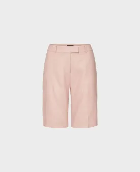 Knee Length Linen Blend Shorts