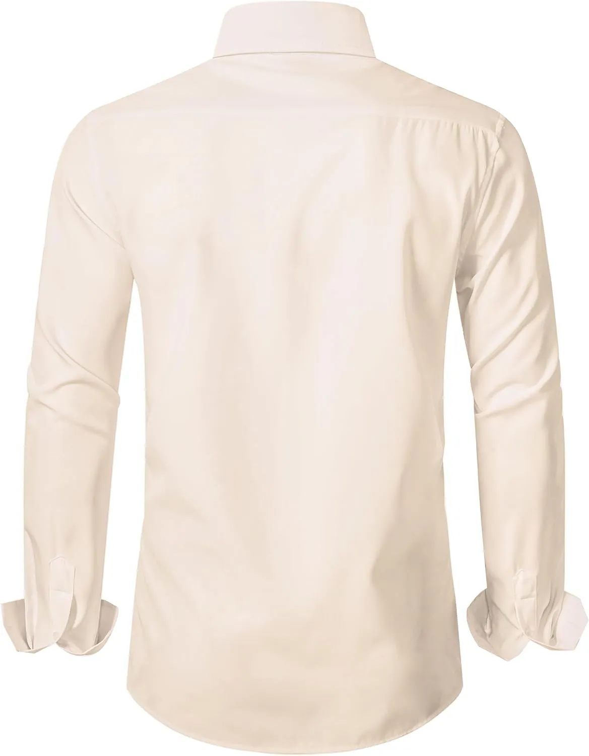 LOCALMODE Mens Stretch Slim Fit Dress Shirts Lightweight Soft Long Sleeve Casual Button Down Shirts