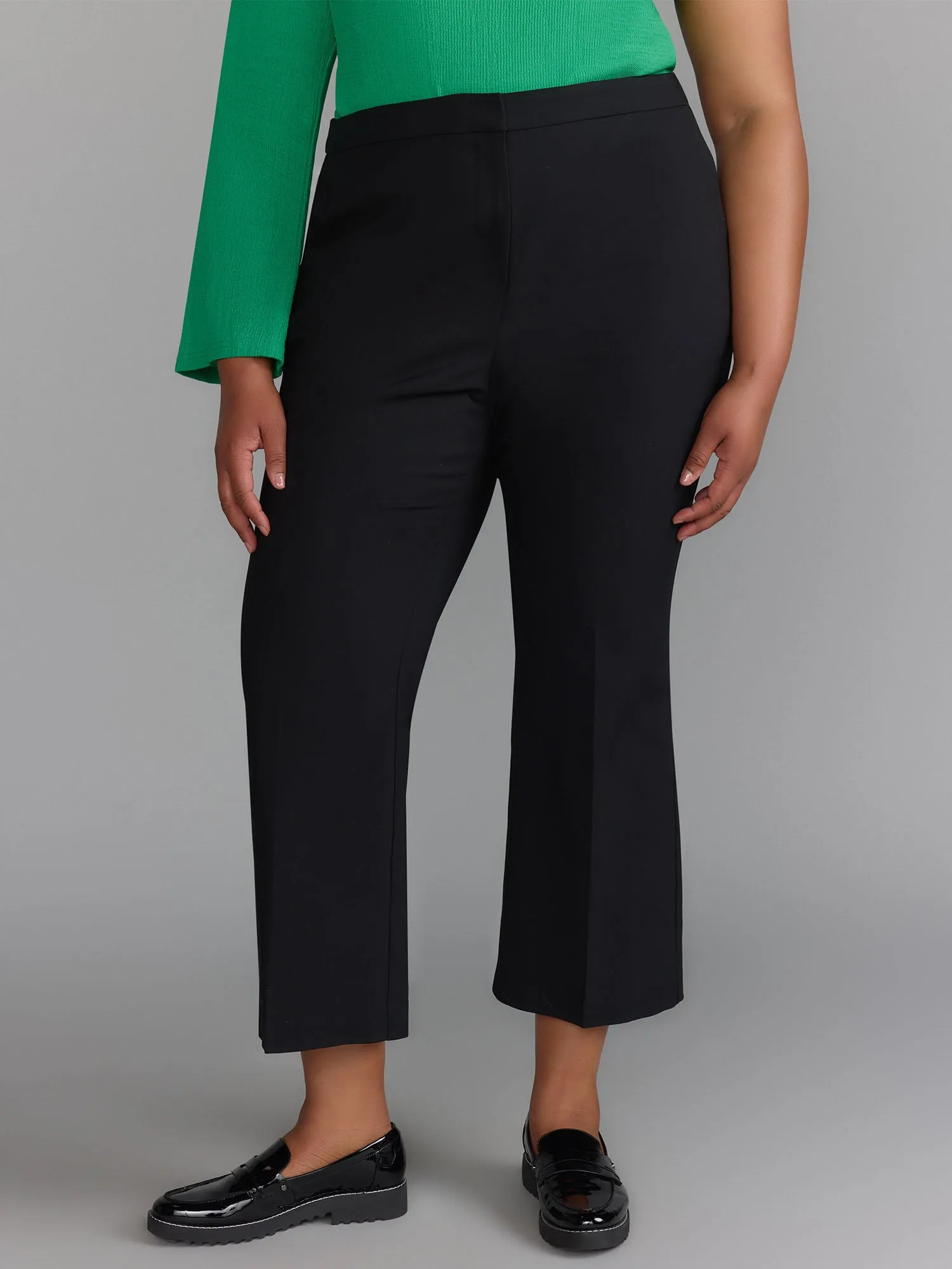 Plus Essential High Rise Straight Leg Pant