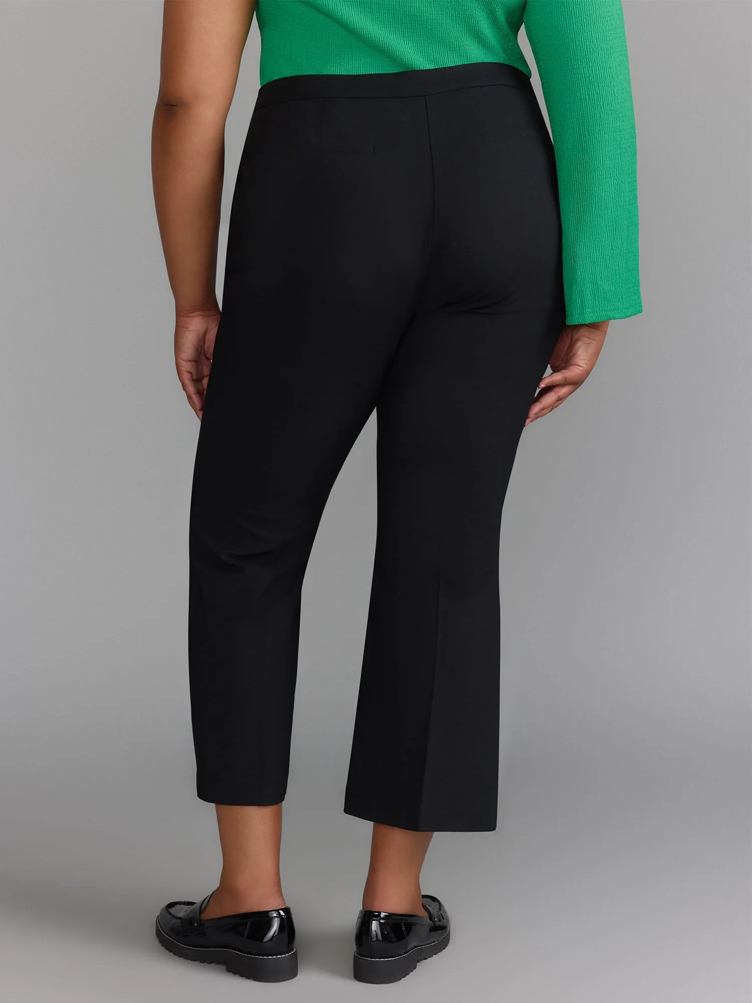 Plus Essential High Rise Straight Leg Pant