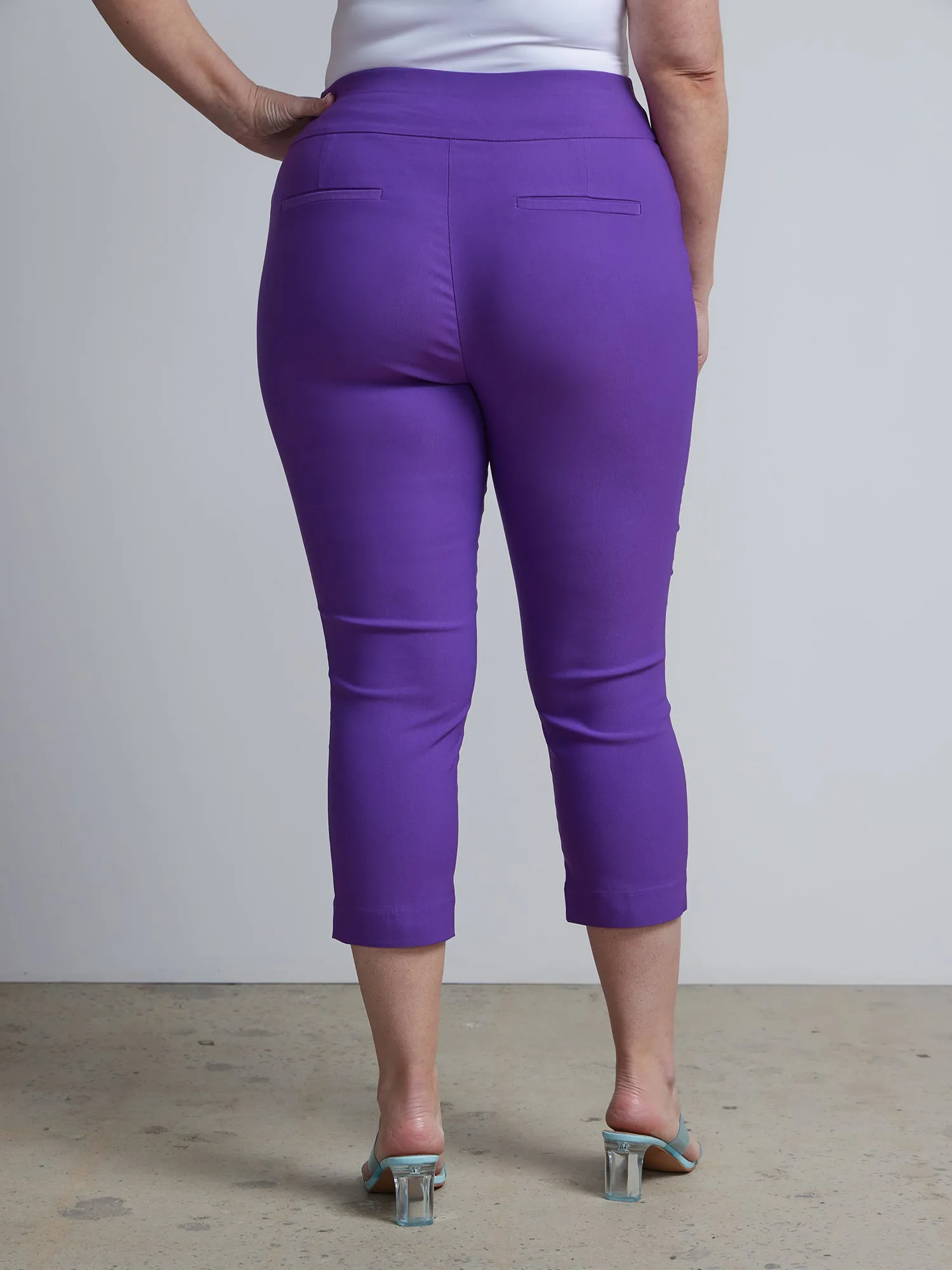 Plus Whitney High Rise Pull-On Capri Pant