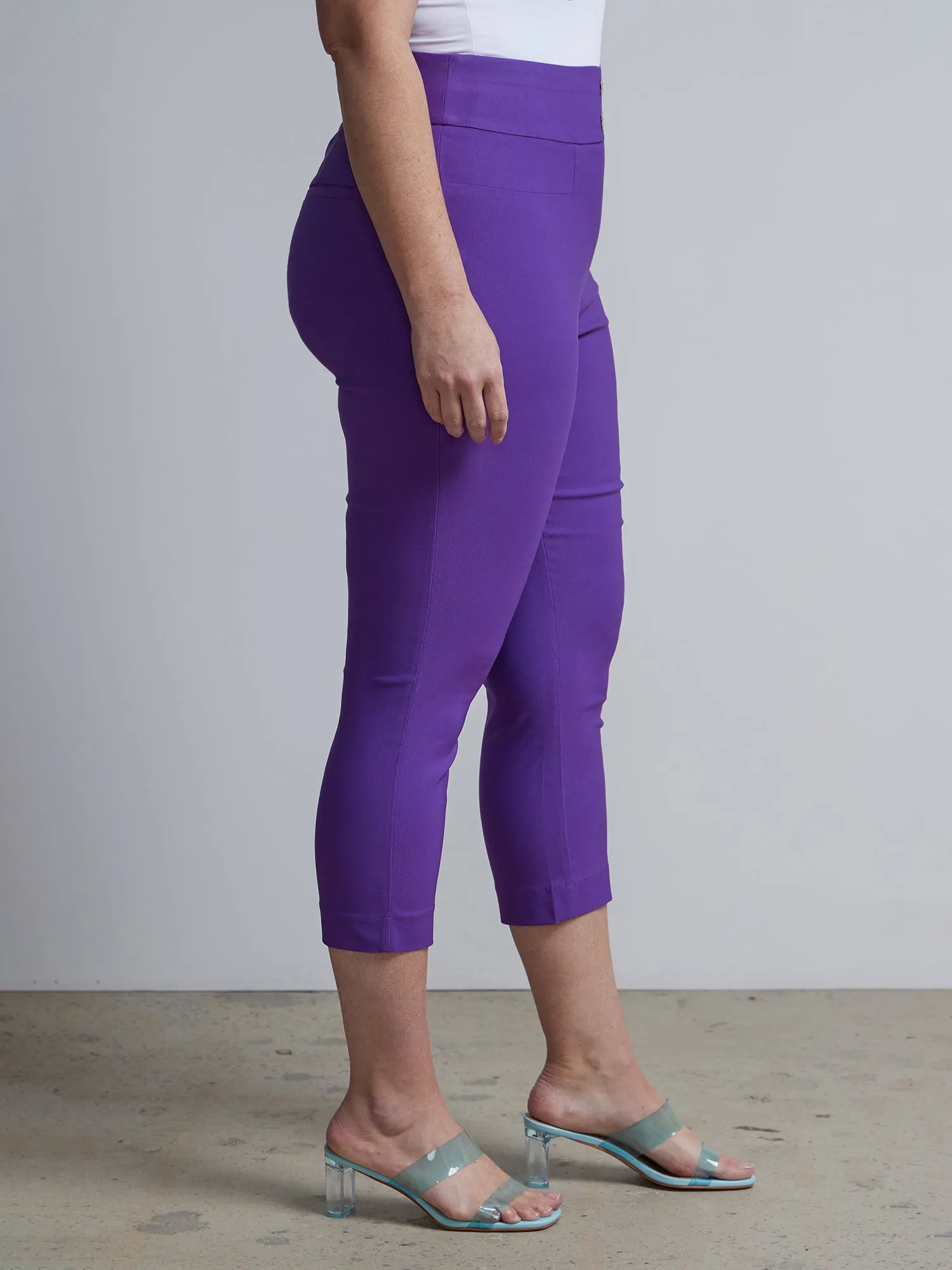 Plus Whitney High Rise Pull-On Capri Pant