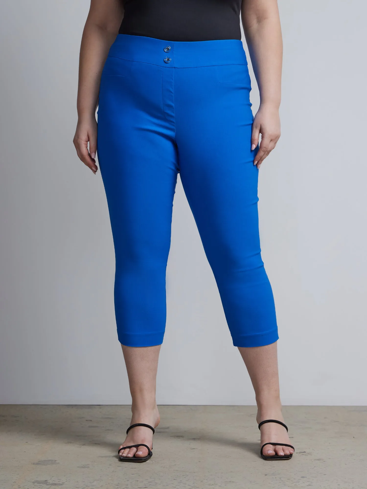 Plus Whitney High Rise Pull-On Capri Pant