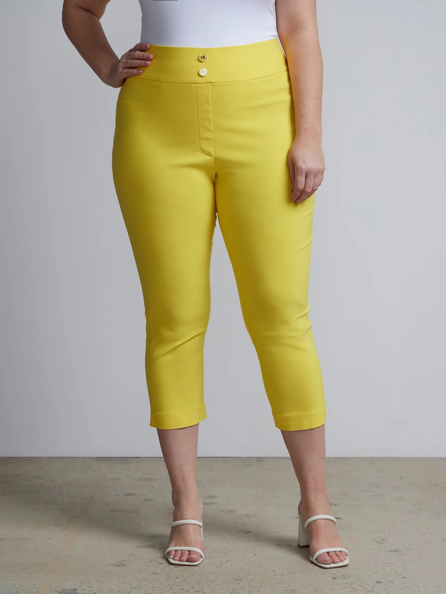 Plus Whitney High Rise Pull-On Capri Pant