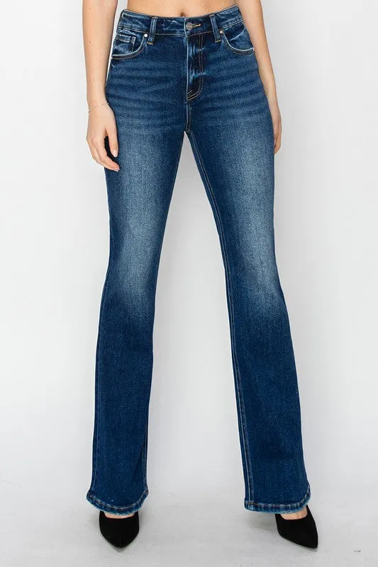 Risen High Rise Bootcut Jeans - Relaxed Fit