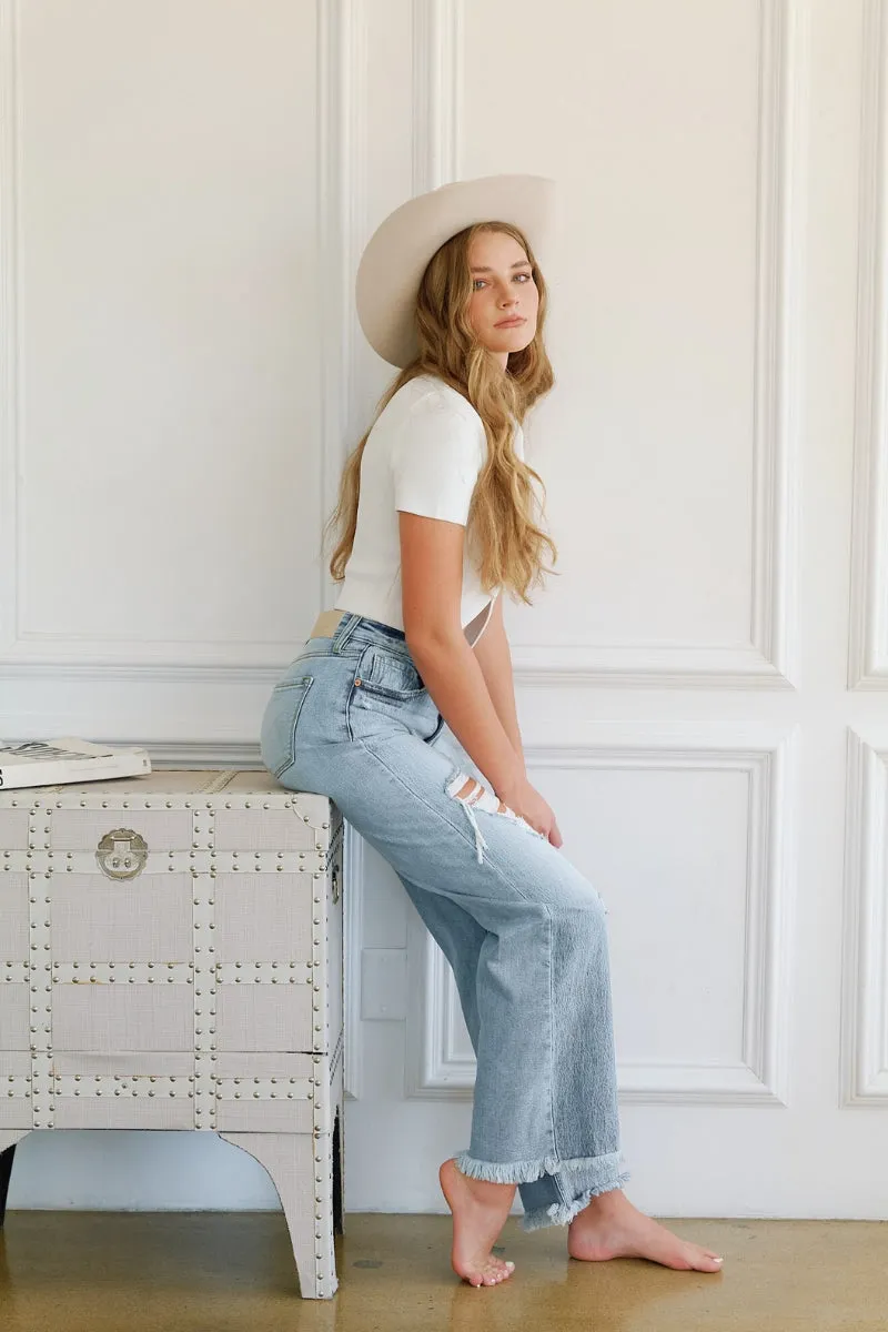 Sage High Rise Wide Leg (Hybrid Fabric)