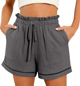 Summer Shorts for Women Casual Loose Fit Cotton Shorts Trendy 2025 Summer High Waist Going Out Beach Vacation Short Summer Shorts for Women Casual Loose Fit Cotton Shorts Trendy 2025 Summer High Waist Going Out Beach Vacation Short