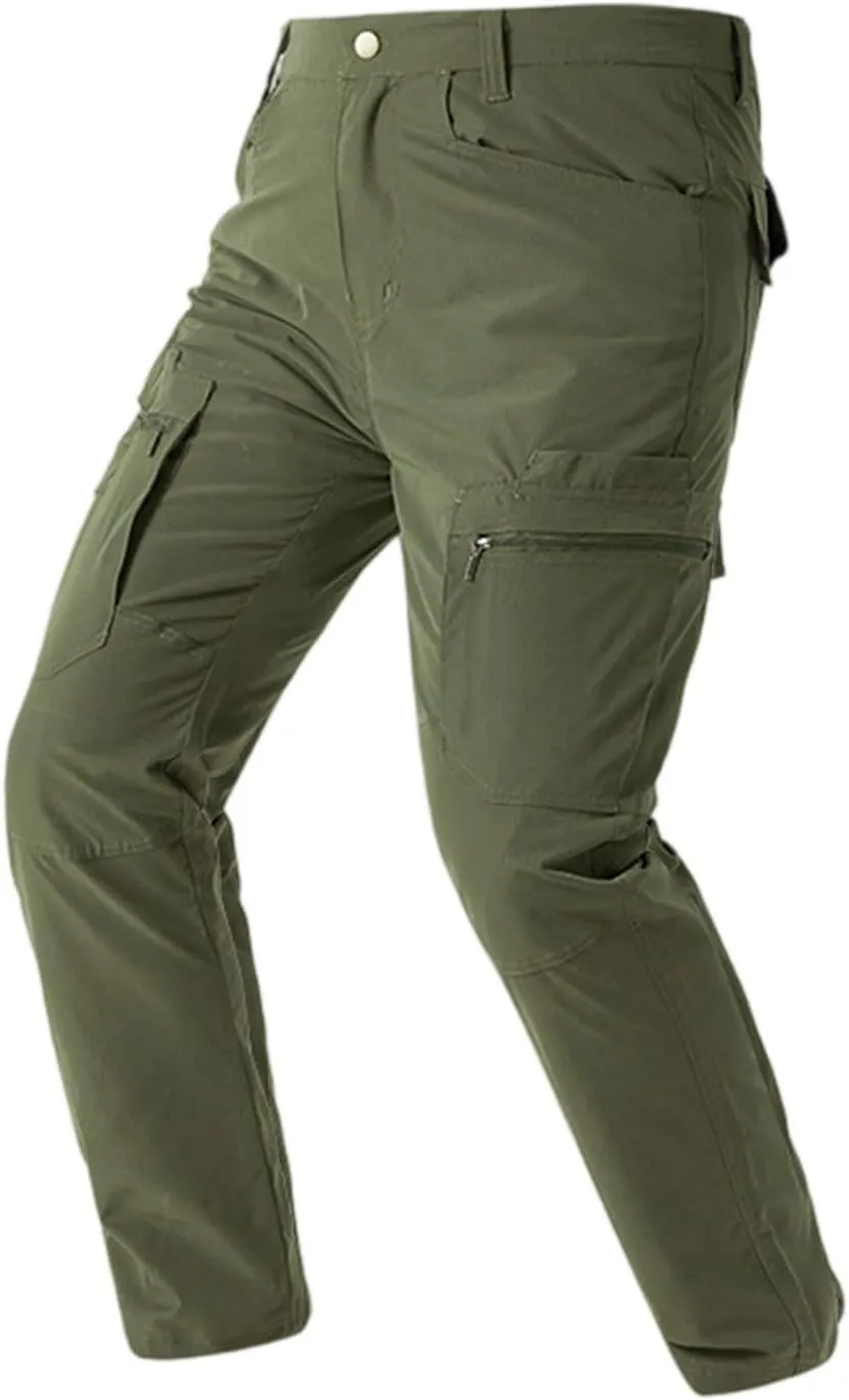 Tactical Cargo Pants for Men Slim Fit Water Resistant Quick Dry Travel Pants Wrinkle Free Work Outdoor Hiking Trousers