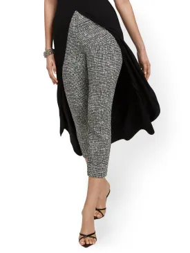 Tall Whitney High-Waisted Pull-On Slim-Leg Capri Pant - Crosshatch