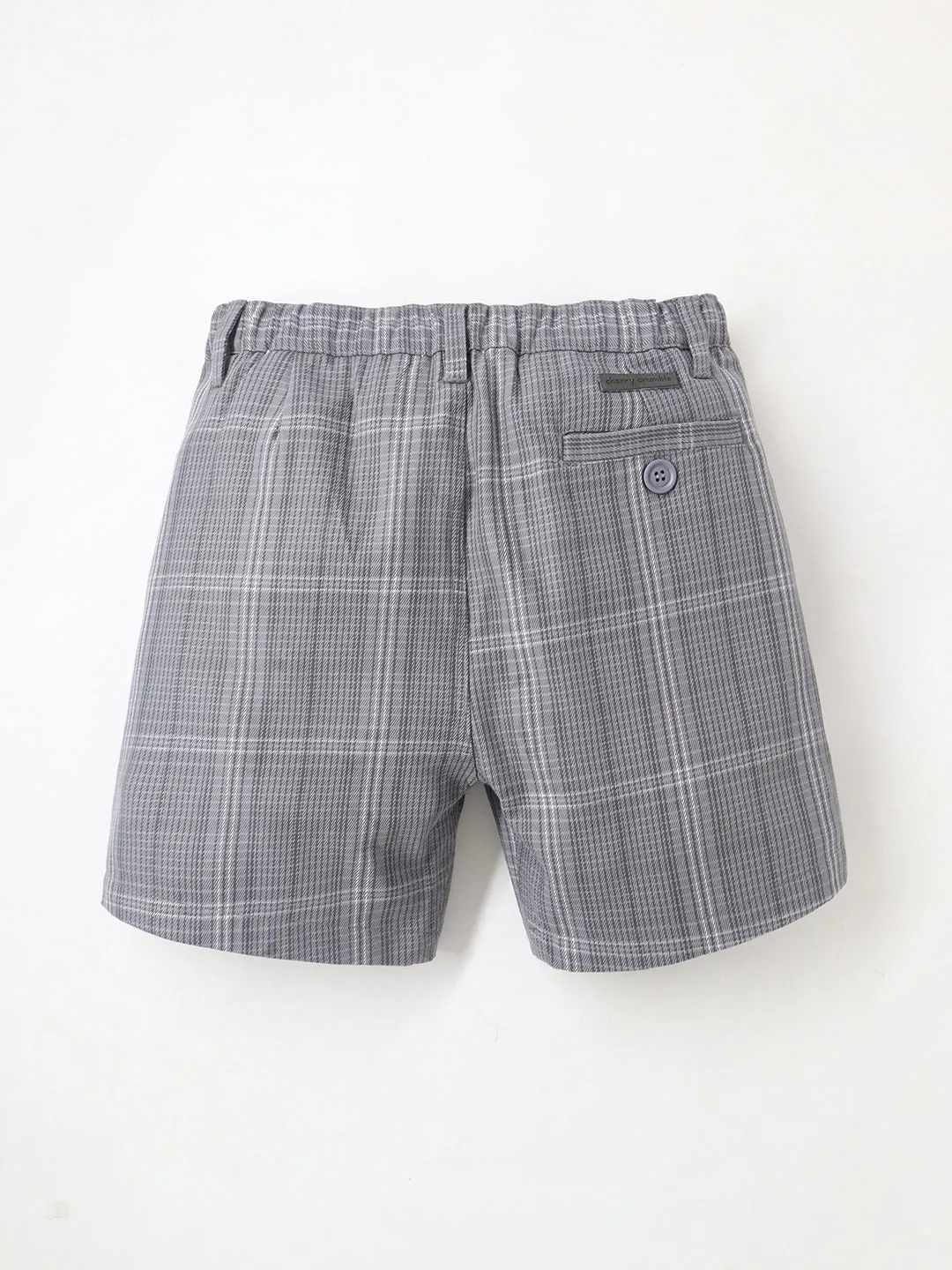 Trendy Kids Grey Check Shorts