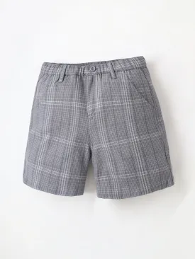 Trendy Kids Grey Check Shorts
