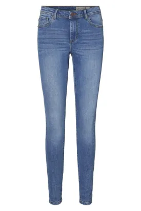 Vero Moda - Vmtanya Mr S Piping Jeans Vi349 - 3257946 Medium Blue Denim