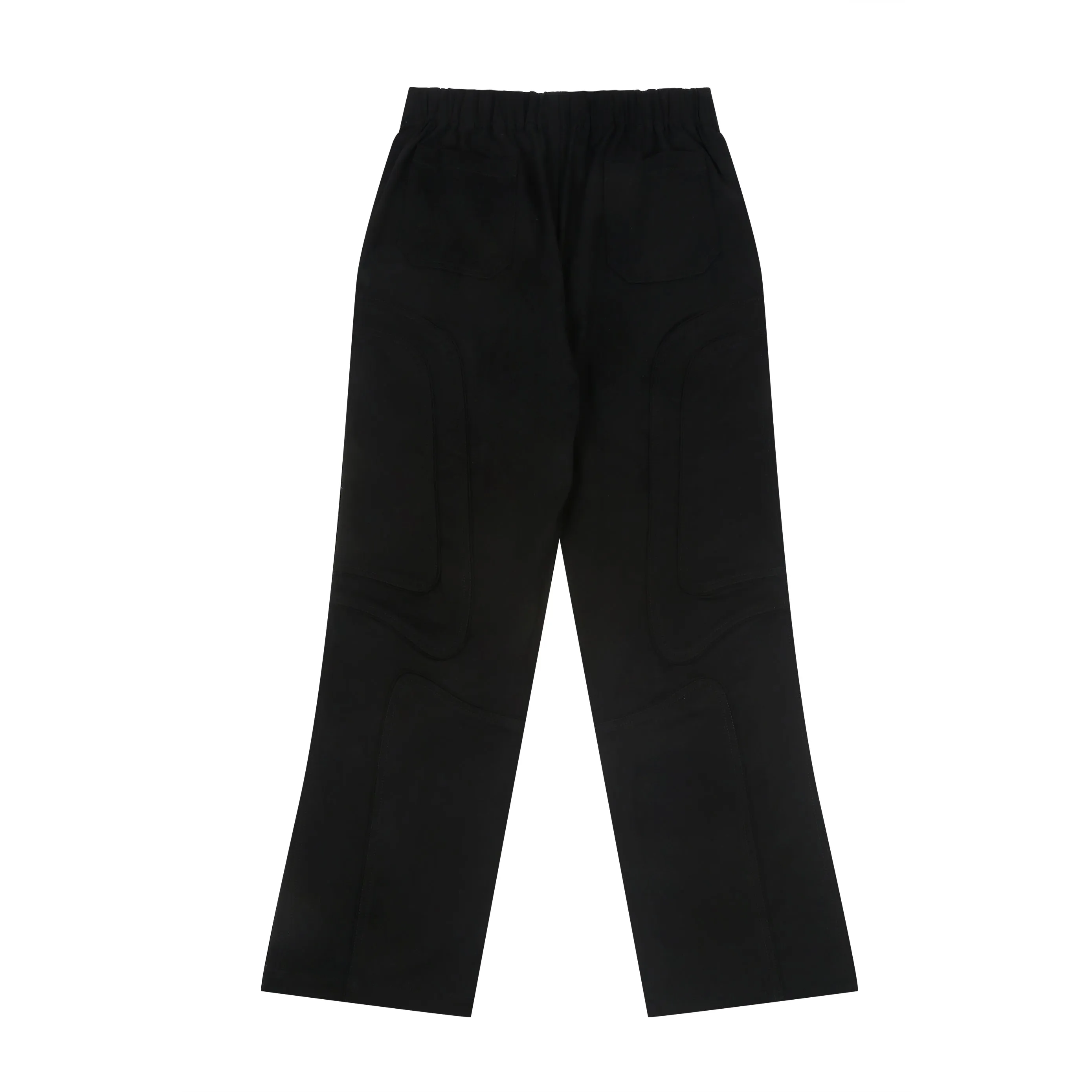 WARPED CUT HIGH RISE STRAIGHT LEG PANTS
