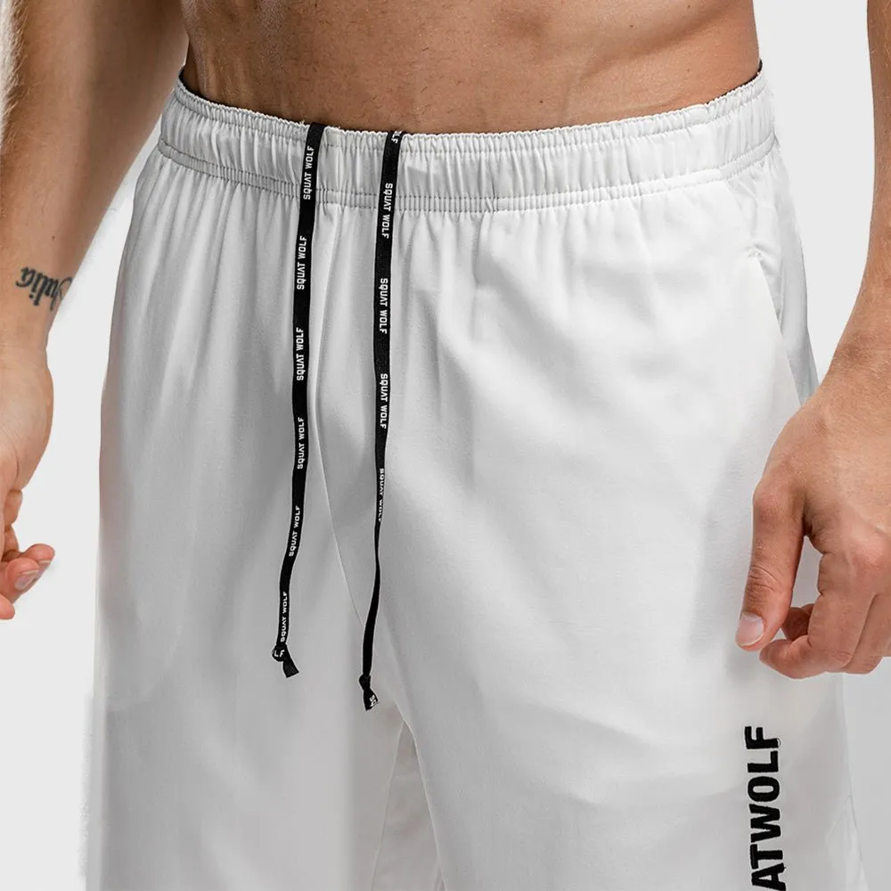 Warrior Shorts - Knee Length - Pearl White
