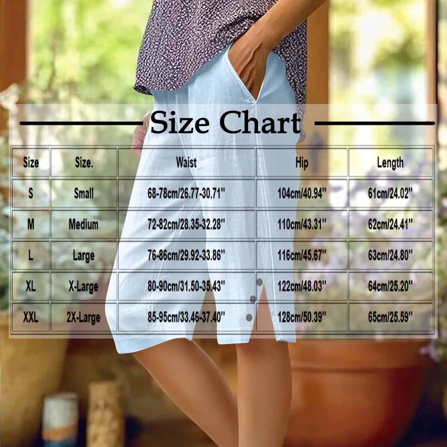 Womens Bermuda Shorts Summer Cotton Linen Knee Length Pants Dressy Casual Elastic Waist Beach Outfits with Pockets