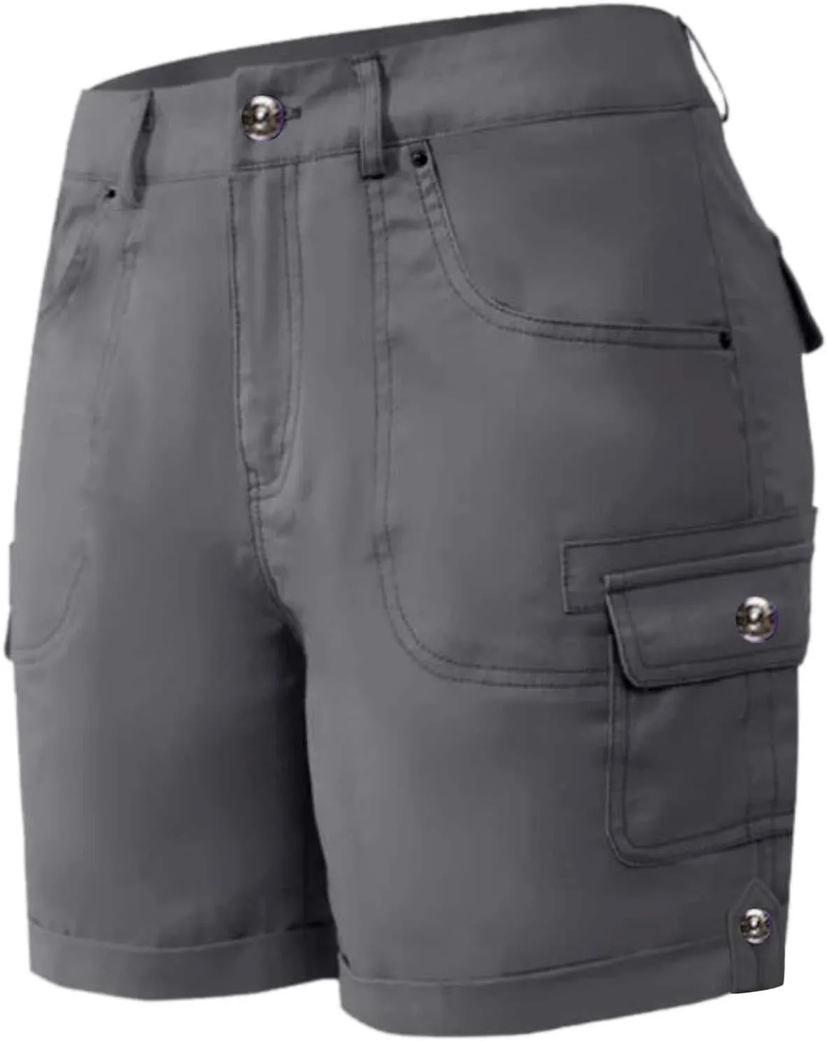 Womens Cargo Hiking Shorts Summer Casual High Waist Lightweight Cargo Shorts Althletic Workout Short with Pockets