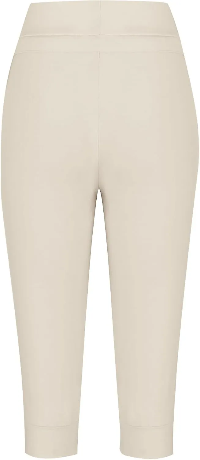 Women's Cropped Sweatpants Lightweight Summer Casual Capri Pants Drawstring Joggers Below Knee Length Shorts