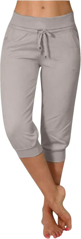 Women's Cropped Sweatpants Lightweight Summer Casual Capri Pants Drawstring Joggers Below Knee Length Shorts Women's Cropped Sweatpants Lightweight Summer Casual Capri Pants Drawstring Joggers Below Knee Length Shorts